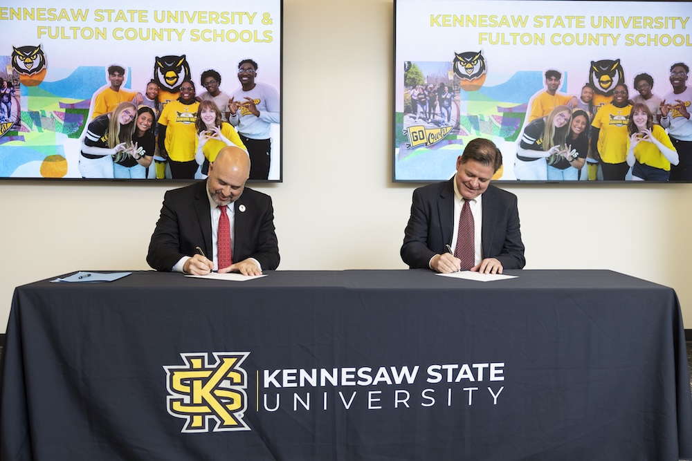 Kennesaw State and Fulton County Schools signing