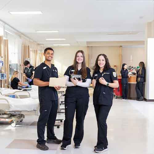 large group of nursing students