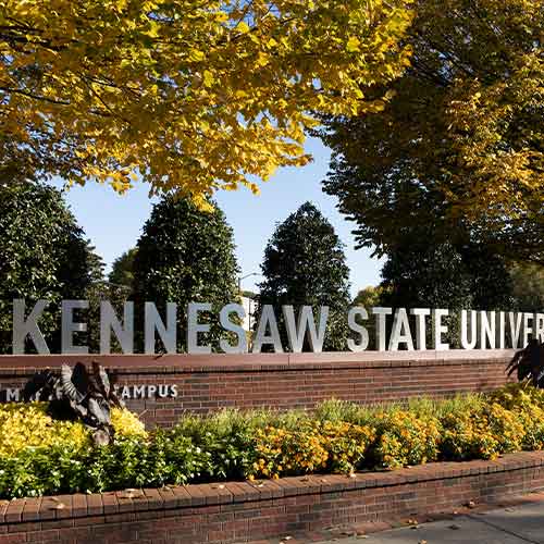ksu sign on campus.