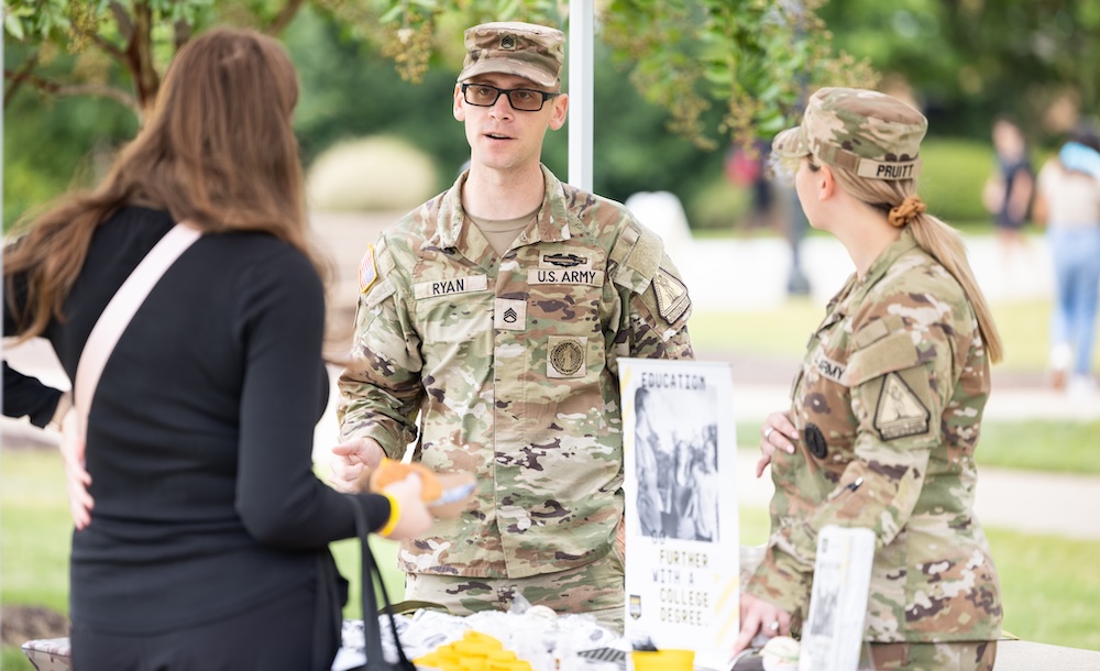 military on campus
