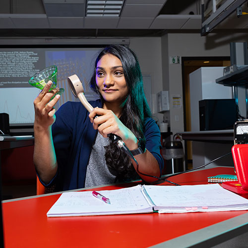 ksu student working on their project.