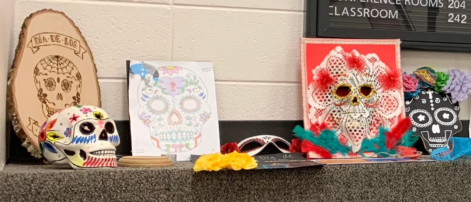  / mexican day of the dead items on table