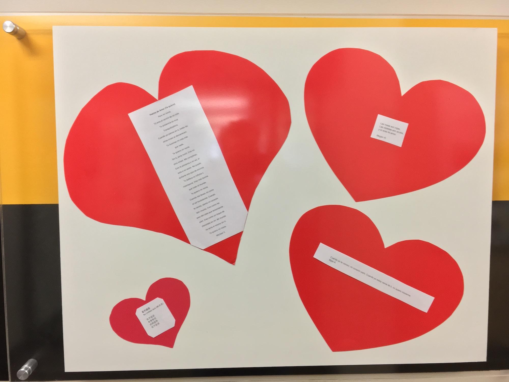 / friendship hearts on wall