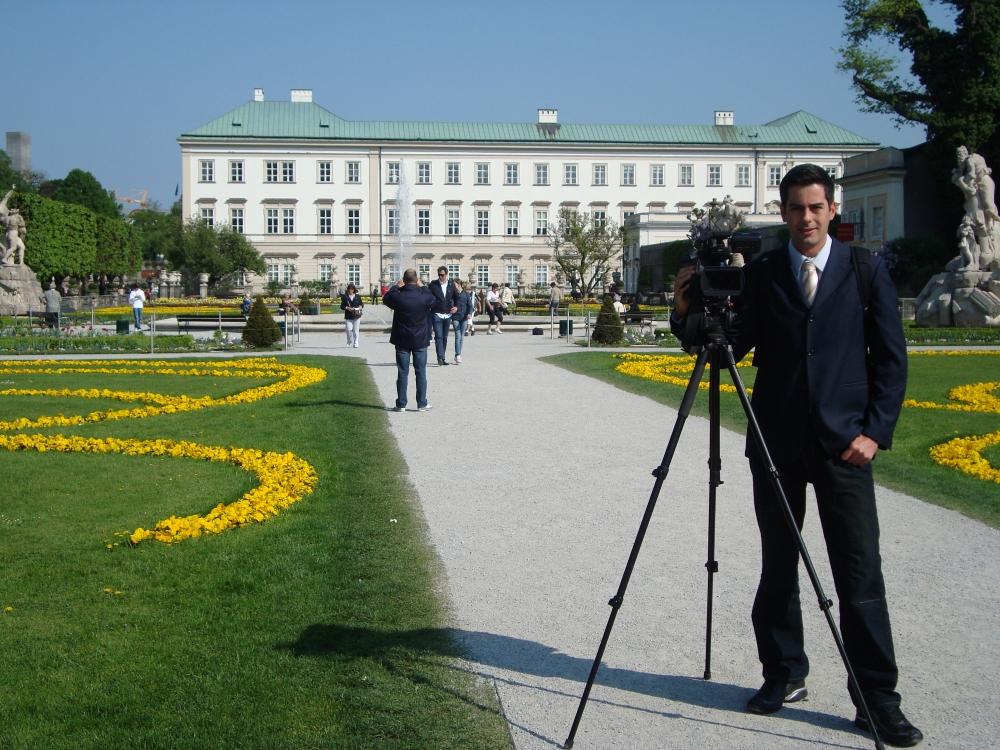  / Reporting from Salzburg, Austria in 2009. Photo provided by Marcelo Medeiros.