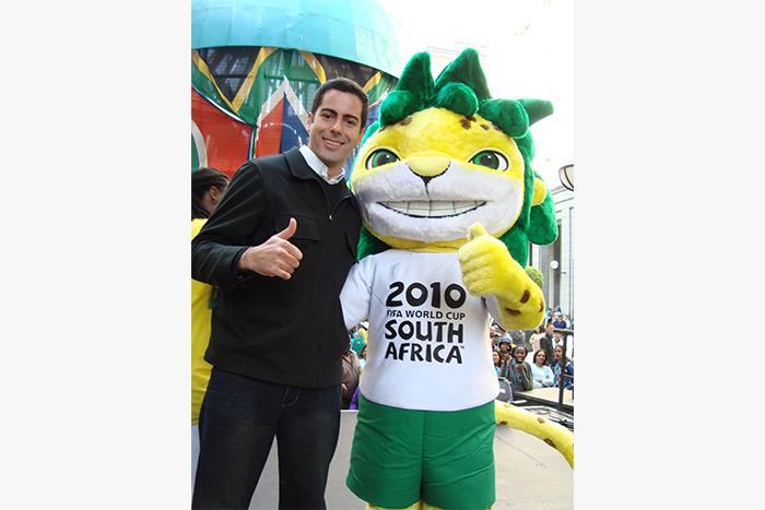  / Covering the 2010 World Cup in Johannesburg, South Africa. Photo provided by Marcelo Medeiros.