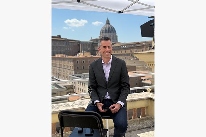  / On assignment in Rome, Italy to cover Pope Francis’ funeral and the conclave for CNN in 2025. Photo provided by Marcelo Medeiros.
