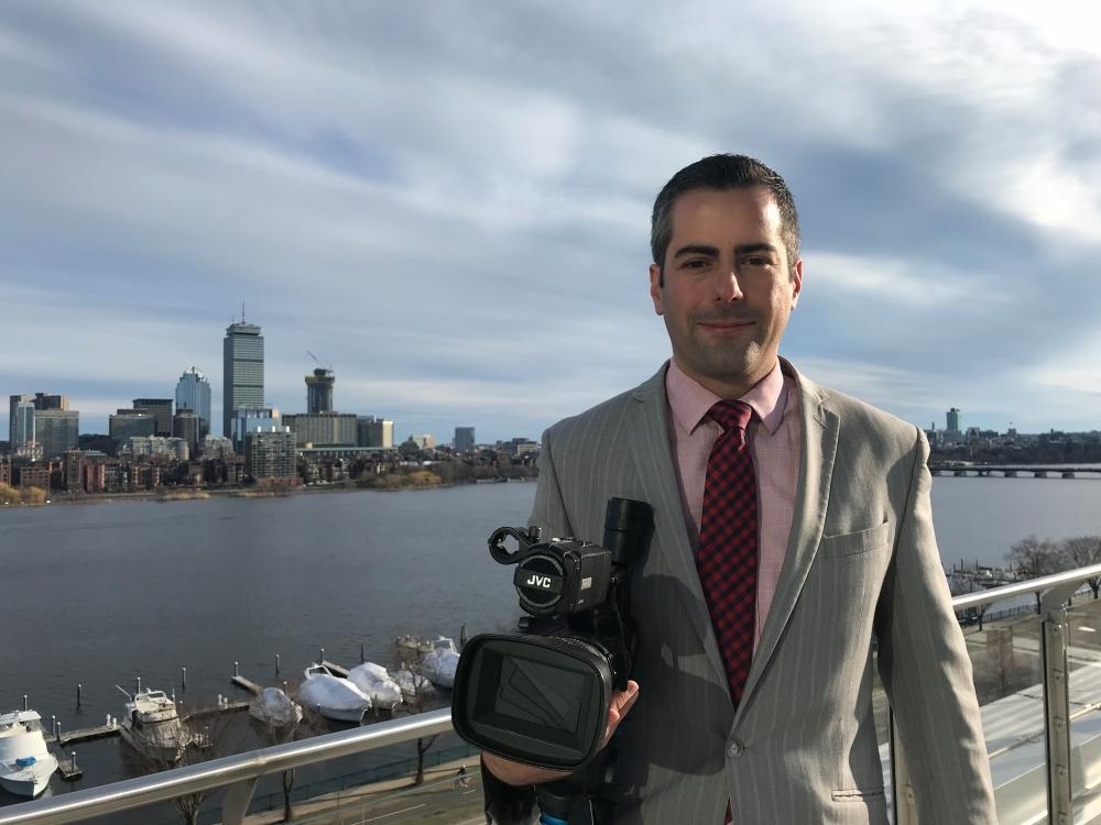  / On assignment in 2018 in Boston, Massachusetts. Photo provided by Marcelo Medeiros.