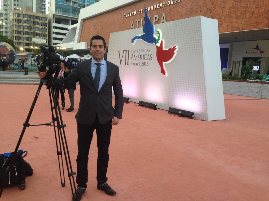  / Covering the 2015 Summit of the Americas in Panama City, Panama. Photo provided by Marcelo Medeiros.