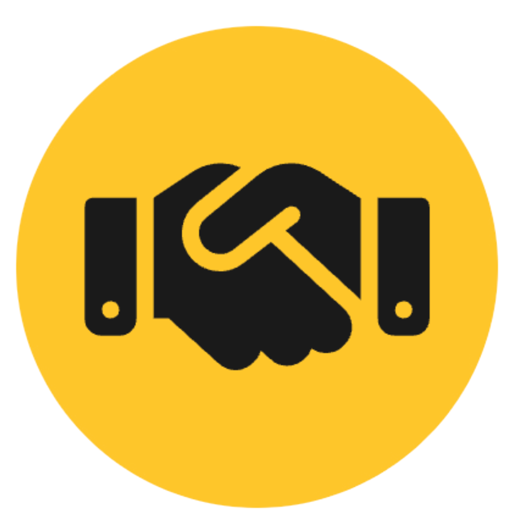 shaking hands fontawesome widget