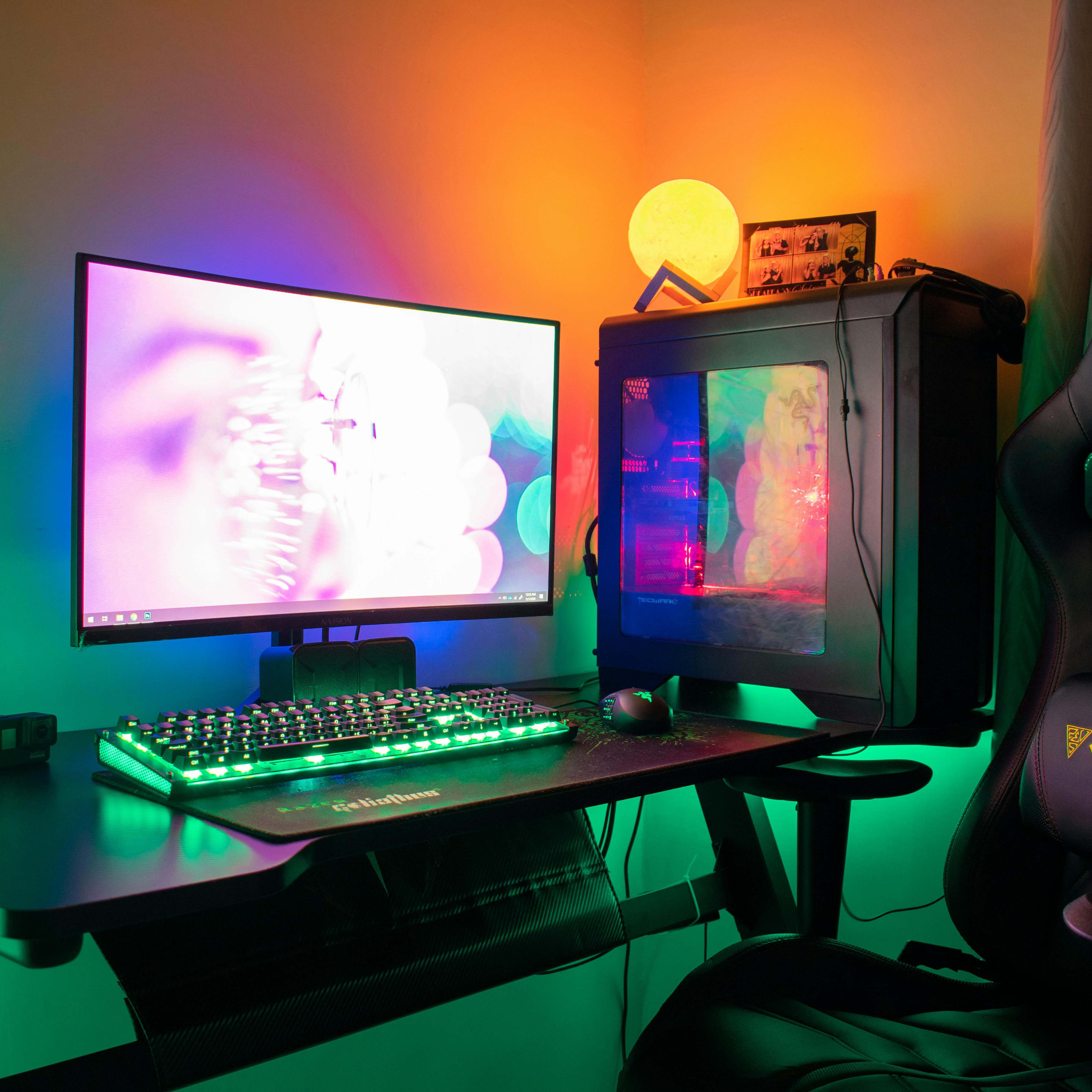 video gamer room