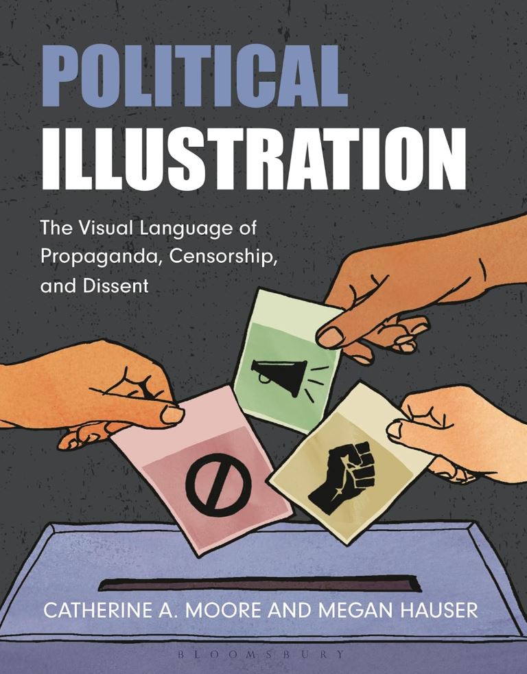 “Political Illustration by Megan Hauser and Catherine Moore.”