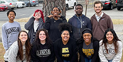 In this photo Kennesaw State SCJ students Lindsy Pack, Hannah Harrison, Hannah Guibault, and Ethan Gizzi.