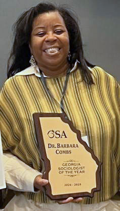 Dr. Barbara Combs Honored as Georgia's Sociologist of the Year