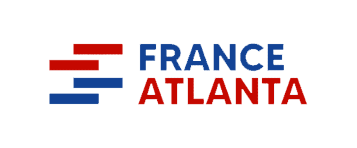 Blue, Red and White France Atlanta Logo