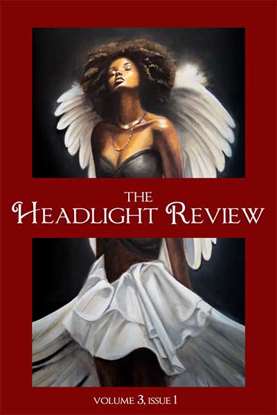 headlight review cover with an angel