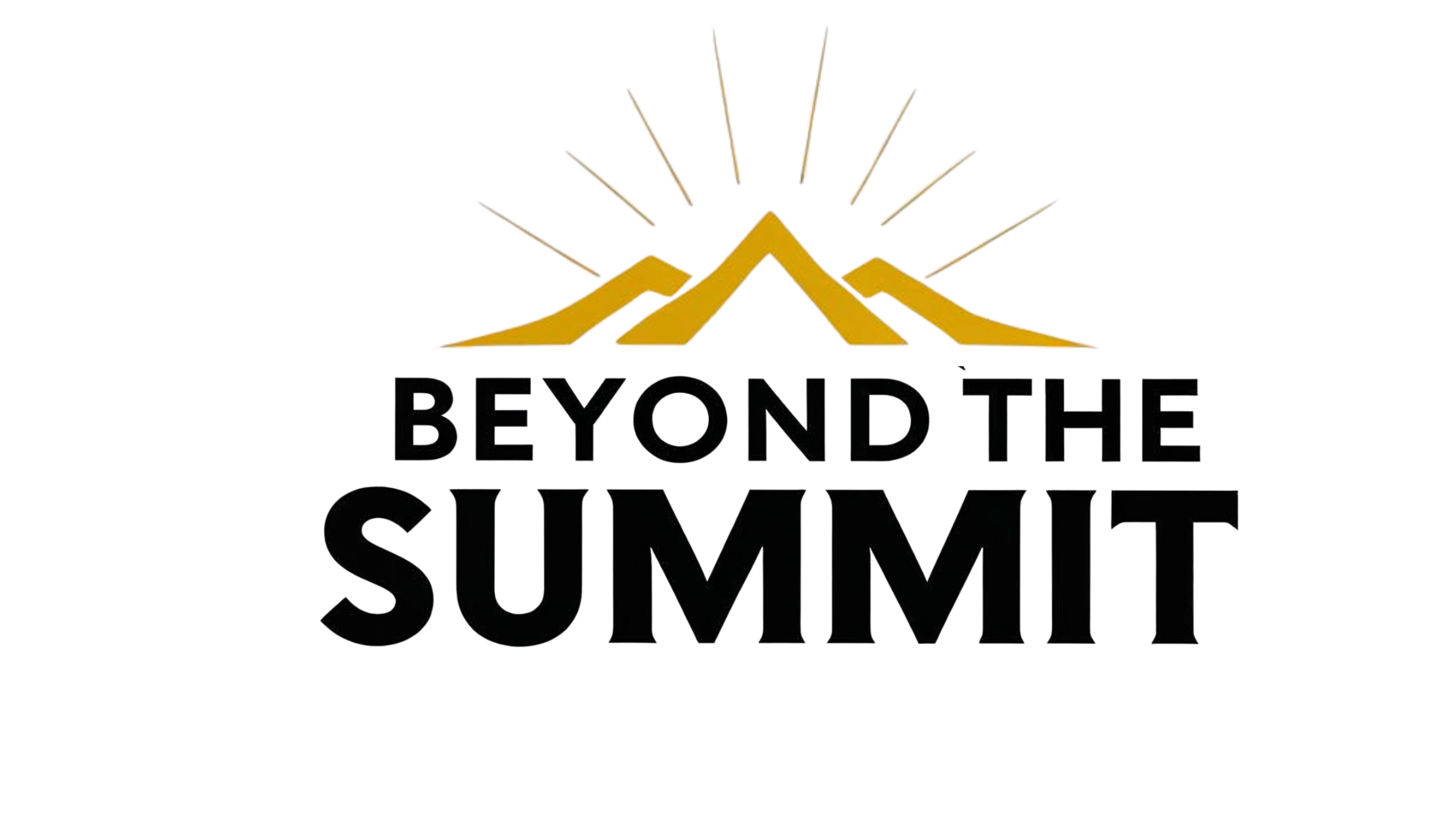 image of mountain with words Beyond the Summit