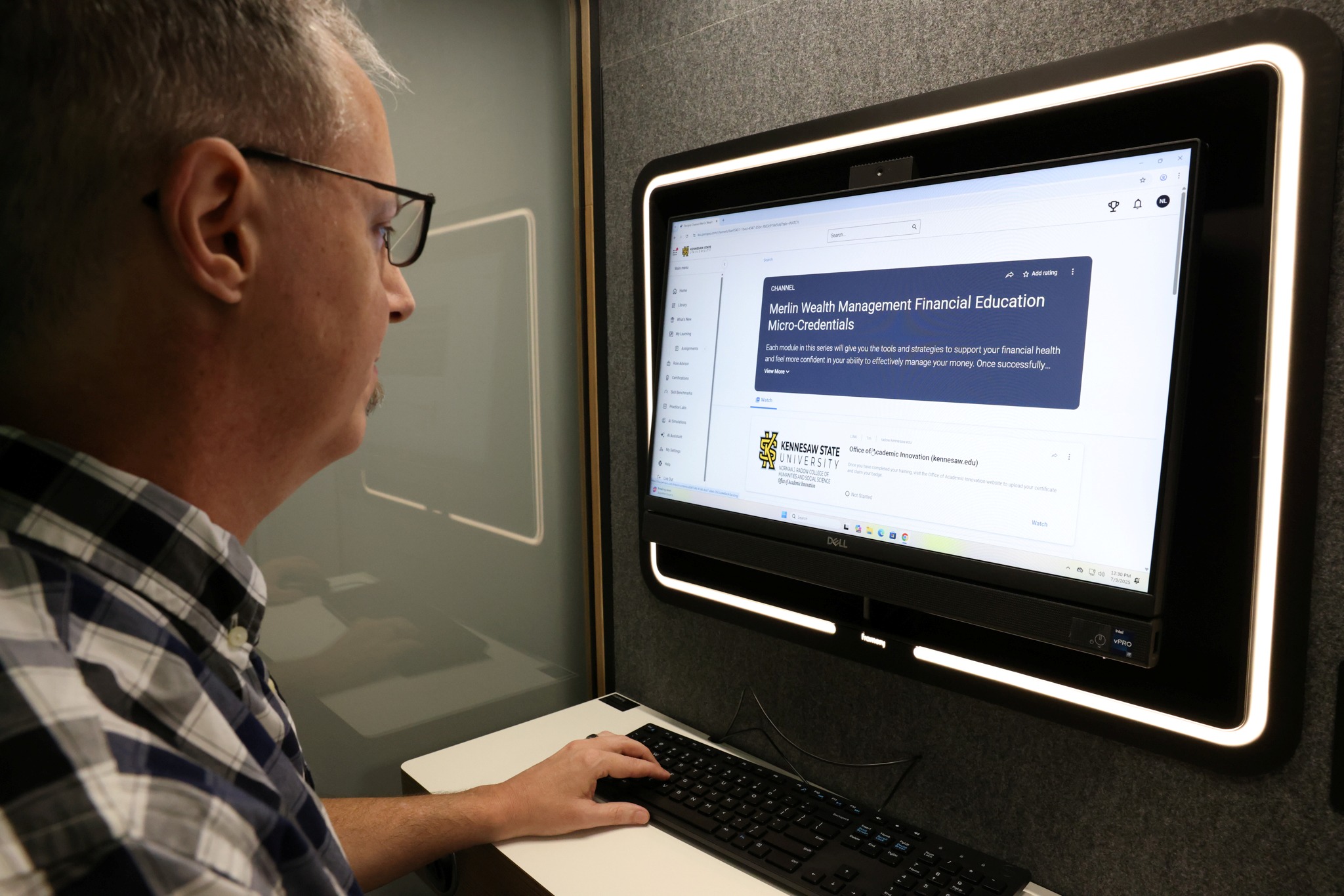 Image of Matt Waller at computer