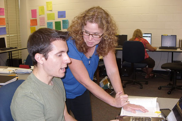 two teachers talking