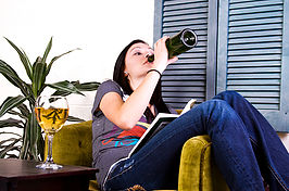 person drinking alcohol