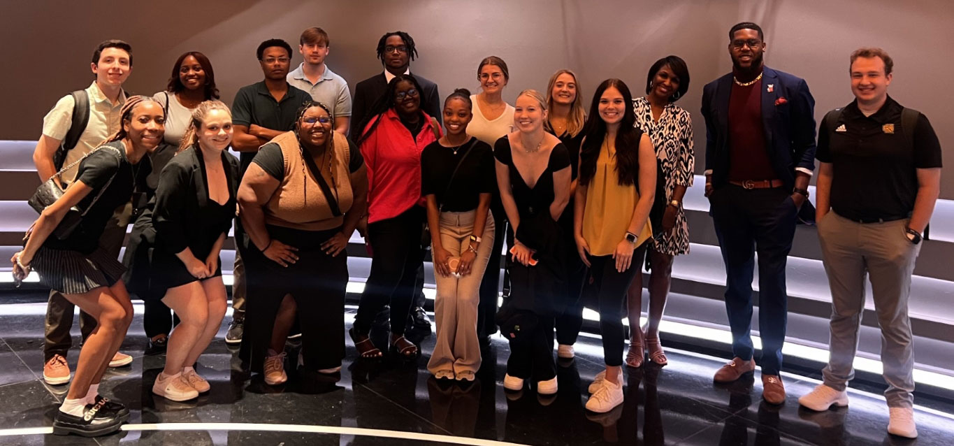 KSU Alum Gives Back, Students were granted exclusive behind-the-scenes access to four different sports studios.