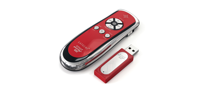 Red presentation clicker