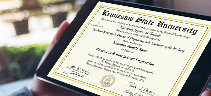 Digital Diploma or Certificate
