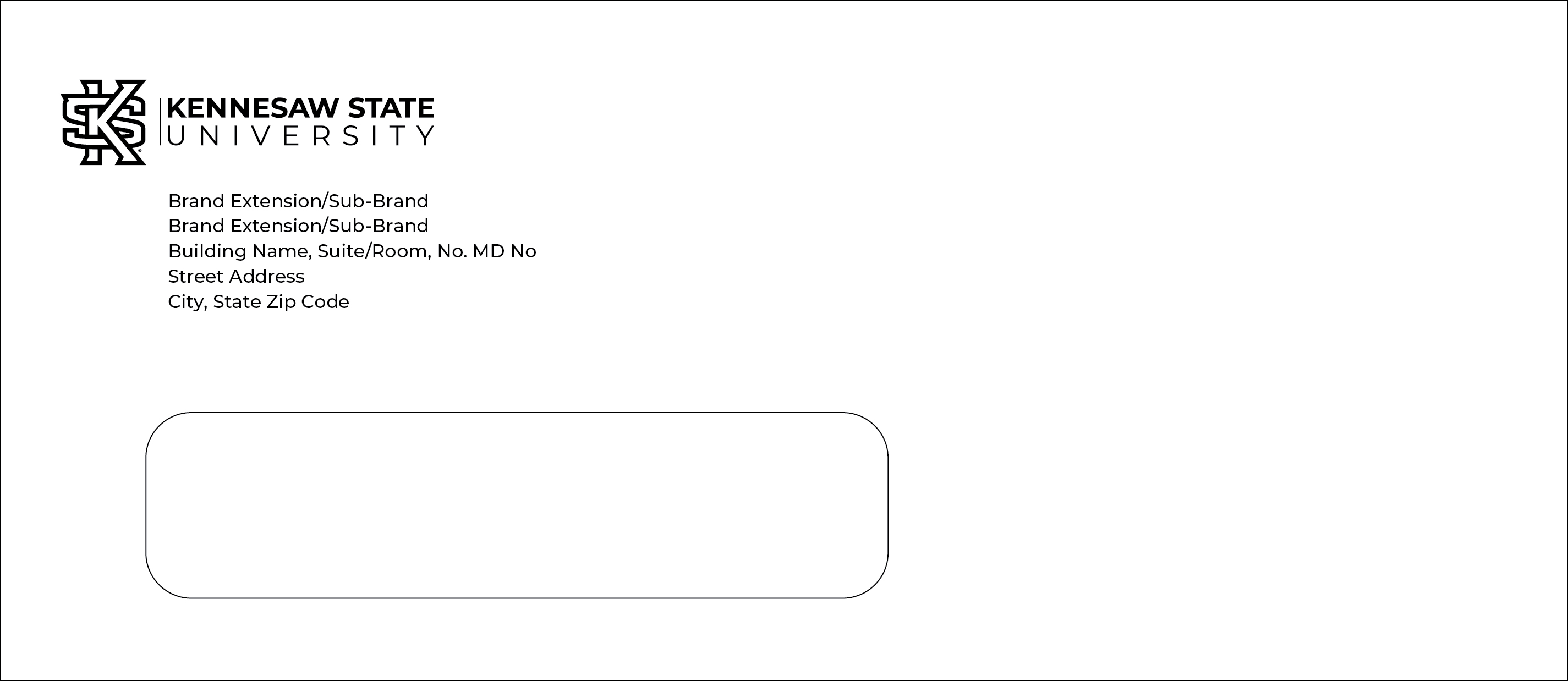 #10 Window Envelope (Black)