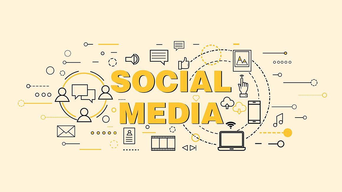 Social media clipart designs