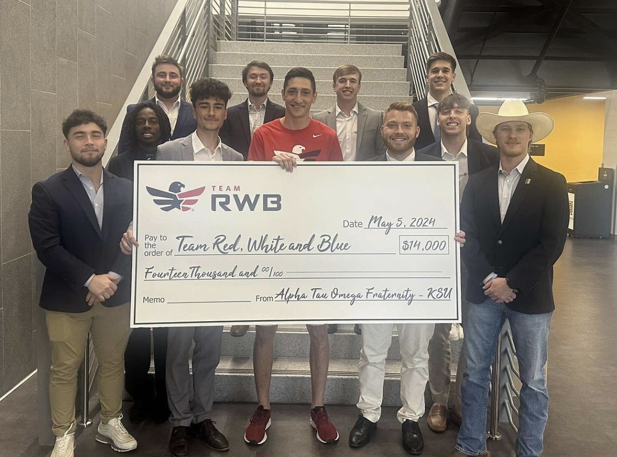 fraternity donating $14,000 to KSU / 
