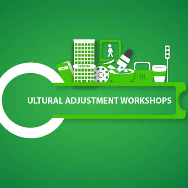 Cultural Adjustment Workshops graphic