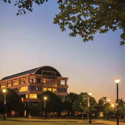 kennesaw hall at sunset