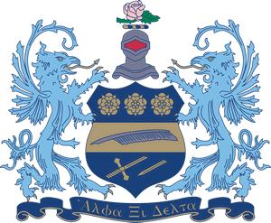 Alpha Xi Delta crest.