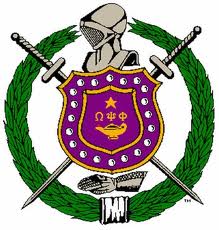 Omega Psi Phi crest.