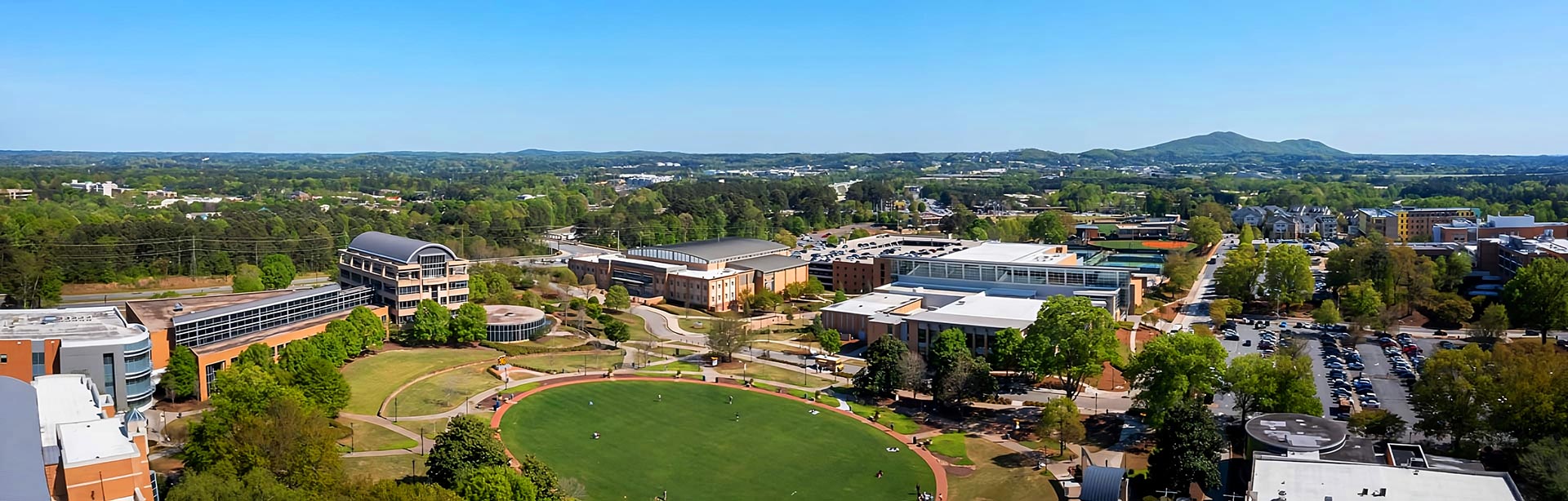 Drone view of Kennesaw Campus.