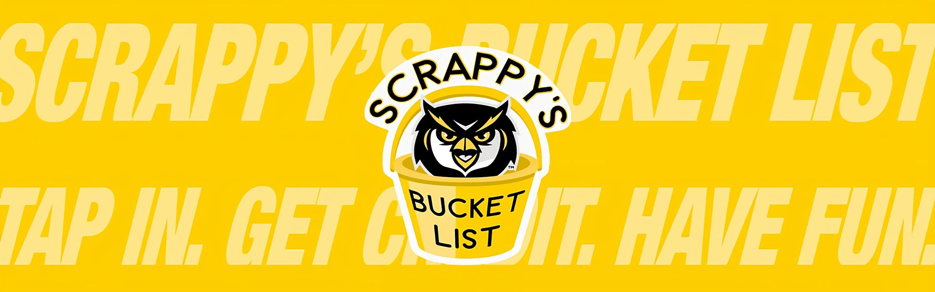Scrappy's Bucket List Banner.