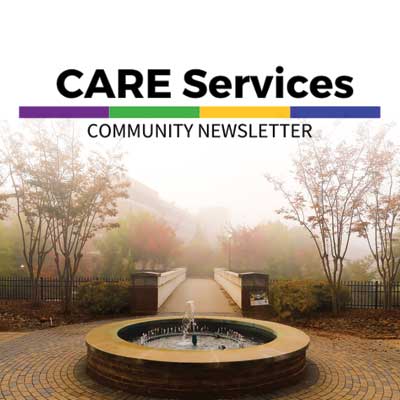 cate services newsletter logo with ksu campus in background