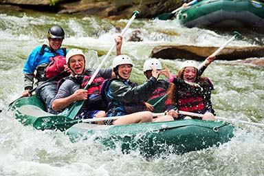 ksu students white water rafting