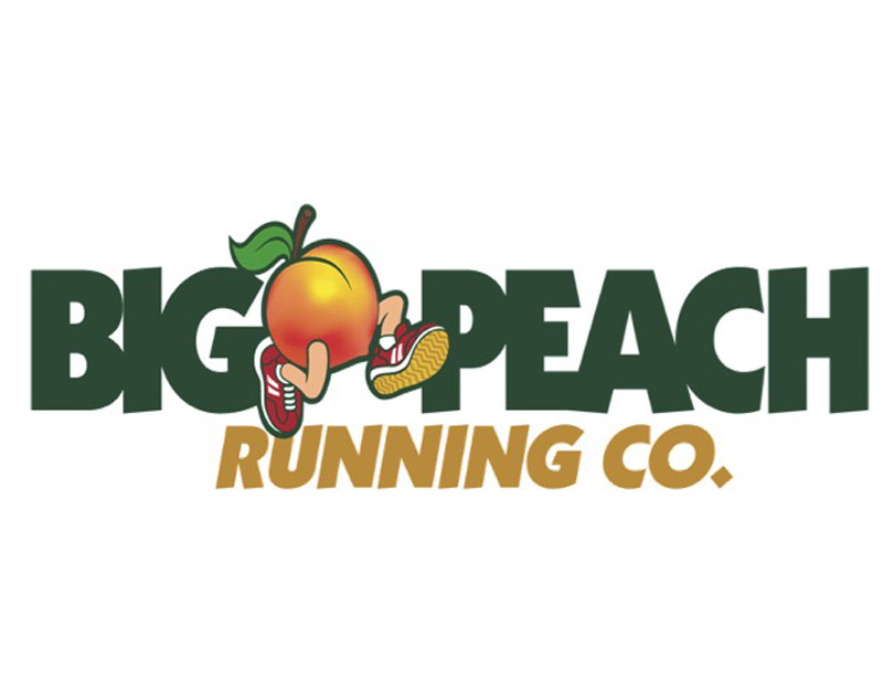 big peach running logo