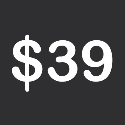 $39, which is a link to department website.