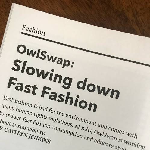 A picture of peak magazine article, OwlSwap: Slowing down Fast Fashion
