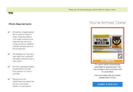 Online photo submission step 5