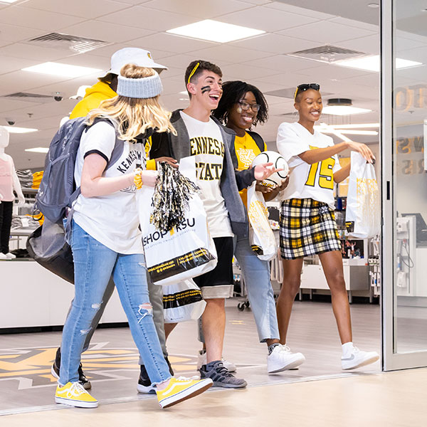 Students shopping at the KSU Bookstore