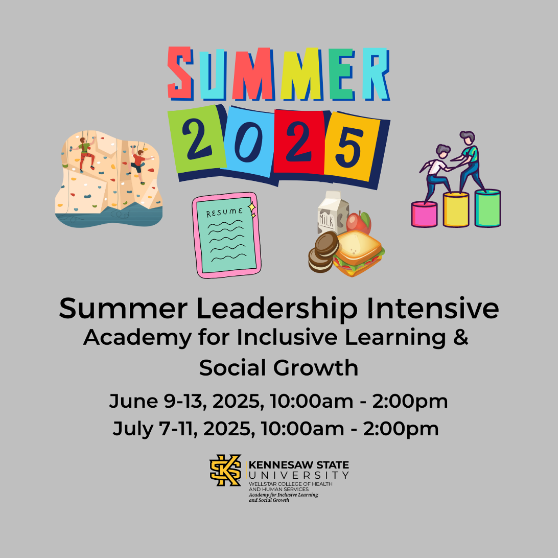 summer intenstive leadership academy for inclusing learing and social growth