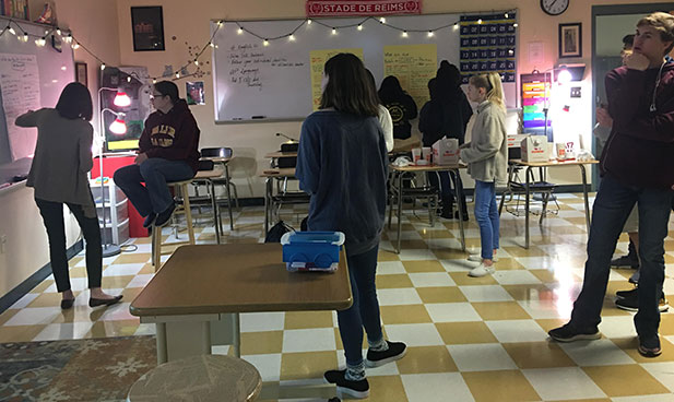 The Walker School inside the writing center class room